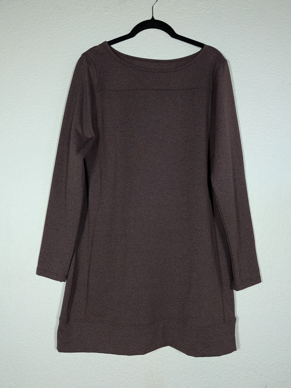Carve Designs Long Sleeve Tunic Top - Dark Plum, Size Medium